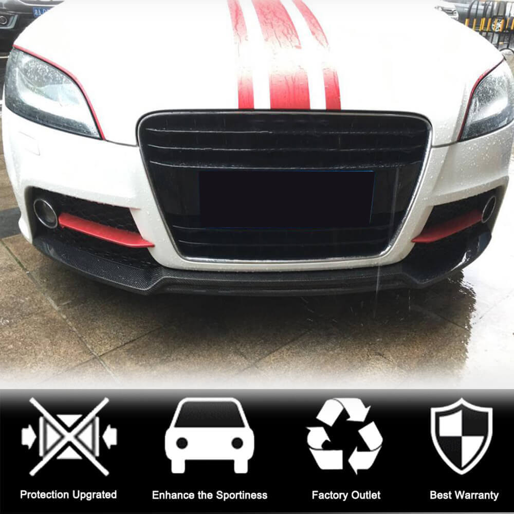 Front Bumper Lip V2 (Carbon) for Audi ТТ 2006-2014 - image 2
