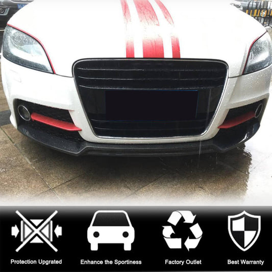 Front Bumper Lip V2 (Carbon) for Audi ТТ 2006-2014 - image 2