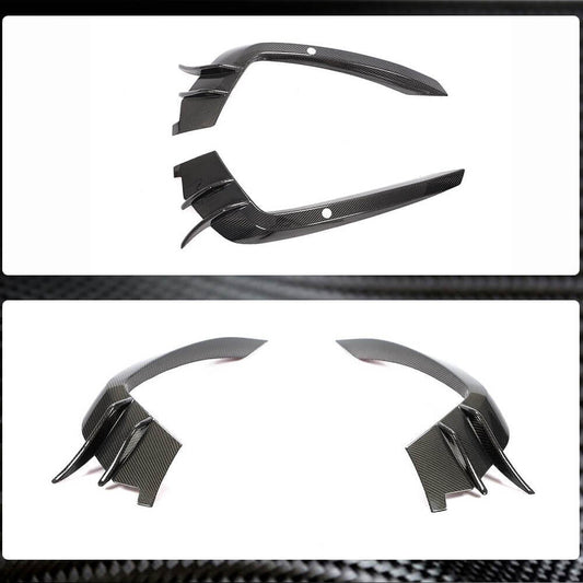 Carbon fog light covers (for S-Line 2014-2018) for Audi A6 C7 2011-2017 - image 2
