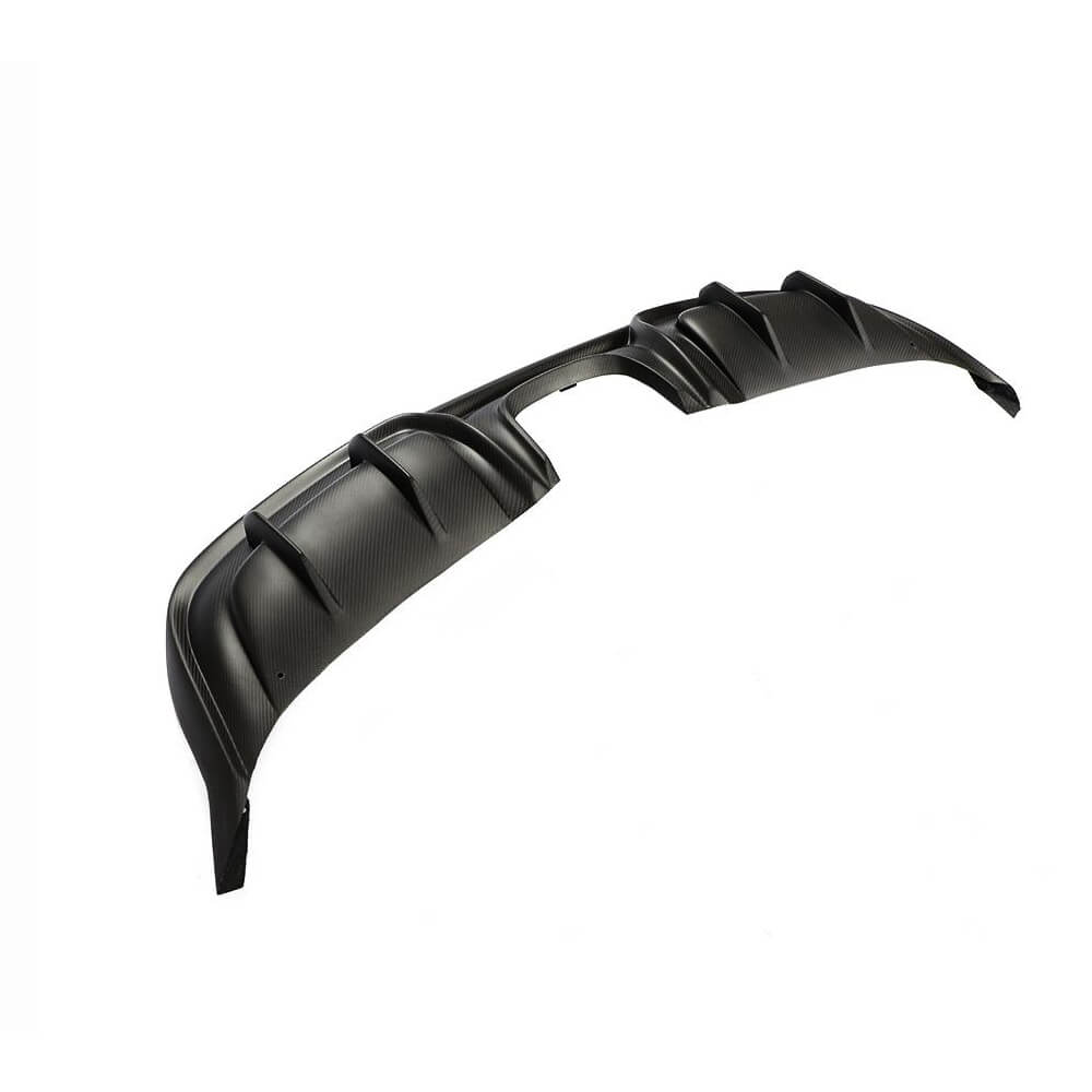 Rear Bumper Diffuser V3 (2016-2019, Carbon) for Porsche Boxster/Cayman 982 (718) 2016- - image 2