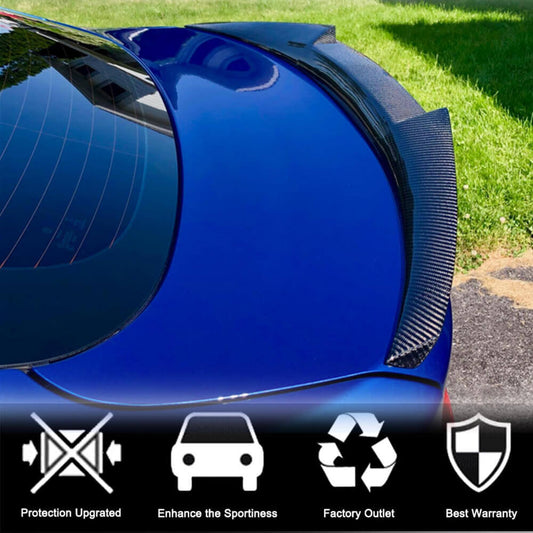 Rear Trunk Spoiler Carbon Fiber V2 (Coupe) for BMW 4 series F-32 2012-2020 - image 2