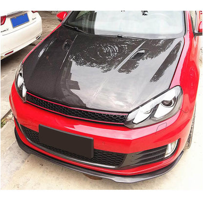 Front Bumper Lip V1 (for GTI HB 2010-2013, Carbon) for Volkswagen Golf 6 2008-2014 - image 2