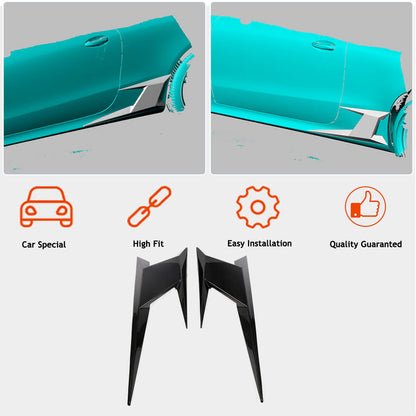 Covers on the rear fenders (for AMG-Line 2017-2019, Carbon) for Mercedes E-class coupe C238 - image 2