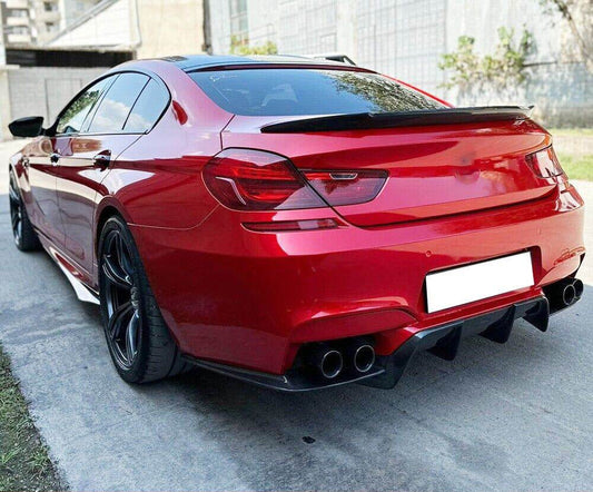 Rear Bumper Diffuser 3Pcs/set Carbon Fiber V1 (for M6) for BMW 6 F12/F13/F06 2011-2015 - image 2