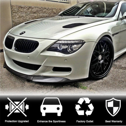 Front Bumper Lip Spoiler (for M6, Carbon) for BMW 6 Series E63/E64 2003-2010 - image 2