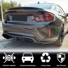 Rear Bumper Diffuser Carbon Fiber (With LED Brake Light) V7 (for F87) for BMW 2 Series F22/23 2014-2021 - image 2