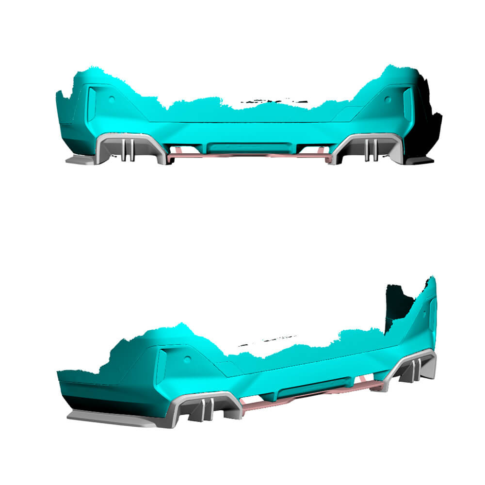 Rear Bumper Diffuser Dry Carbon Fiber (M-Sport) for BMW 5/i5 series G60/60E/61 2023- - image 2