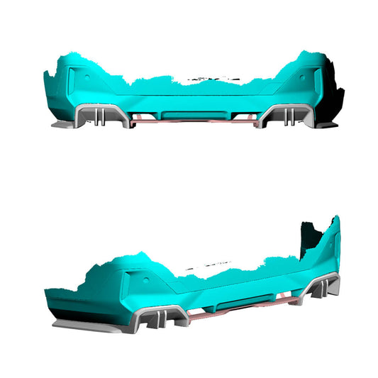 Rear Bumper Diffuser Dry Carbon Fiber (M-Sport) for BMW 5/i5 series G60/60E/61 2023- - image 2