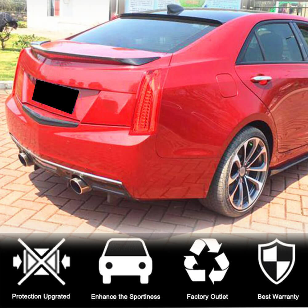 Rear Bumper Cover Carbon for Cadillac ATS 2012-2019 - image 2