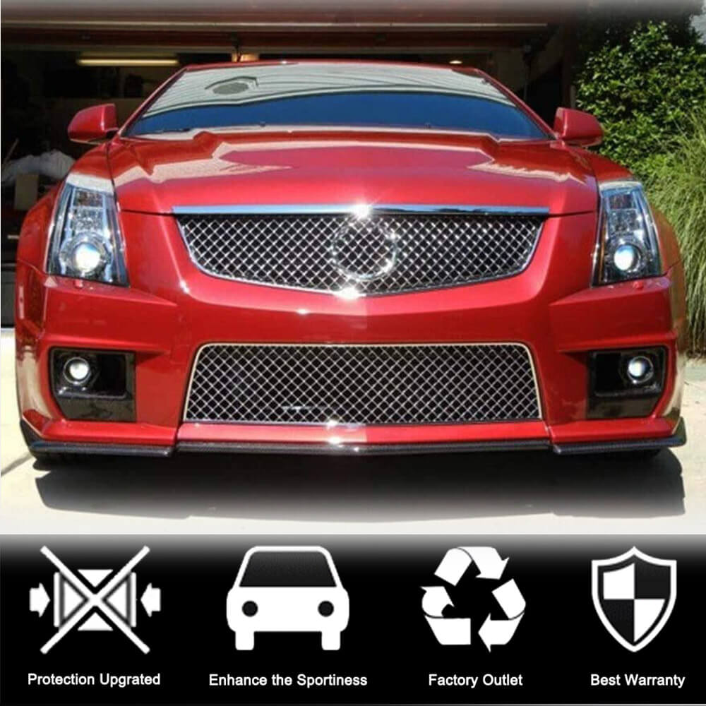 Carbon Front Bumper Flaps for CTS V Coupe for Cadillac CTS 2007-2014 - image 2