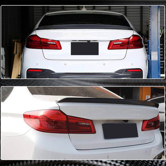 Rear Trunk Spoiler Carbon Fiber V1 (SD) for BMW 5 Series G30/31 2017-2023 - image 2