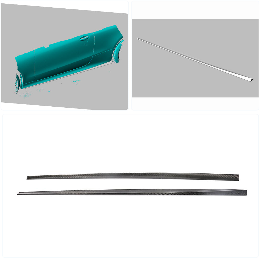 Side Skirts (for AMG-Line 2017-2019, Carbon) for Mercedes E-class coupe C238 2016-2024 - image 2