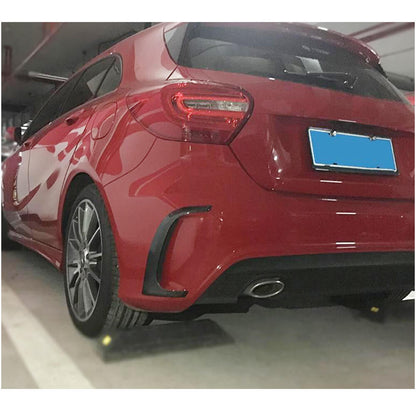 Covers on the rear bumper (for A45 AMG HB 2013-2015, Carbon) for Mercedes A-class W176 2012-2018 - image 2