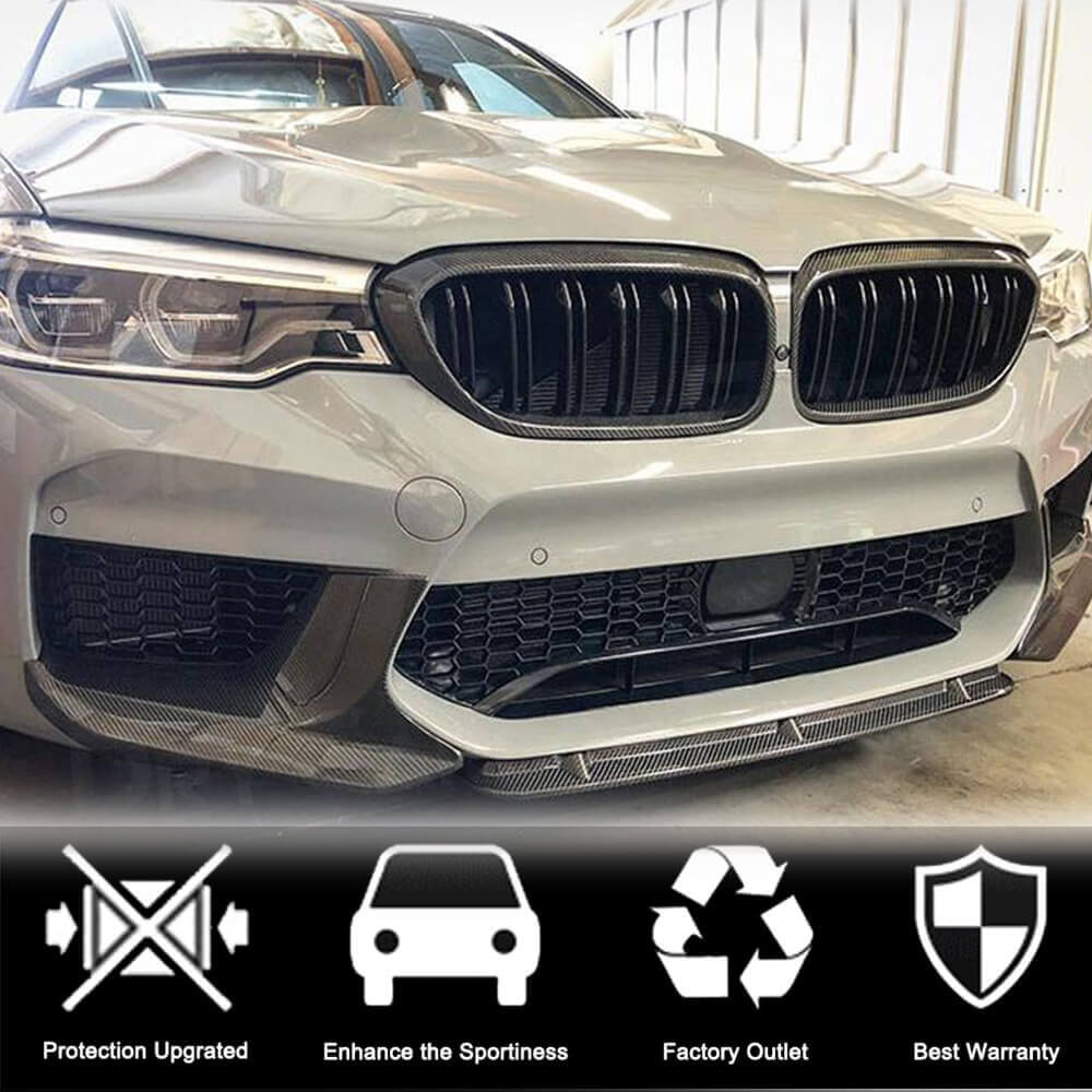 Grille Surround Trim (2017-2020, Carbon) for BMW 5 Series G30/G31 2017-2023 - image 2