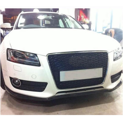 Front Bumper Lip V2 (for Base 2007-2011, Carbon) for Audi A5 2007-2015 - image 2