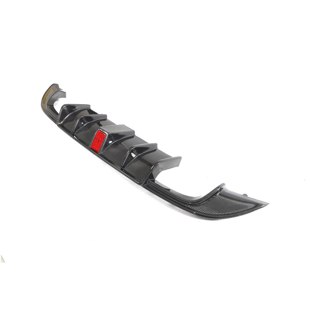 Rear Bumper Diffuser (for R-Line HB 2017-2020, Carbon) for Volkswagen Golf 7/E-Golf 2012-2020 - image 2