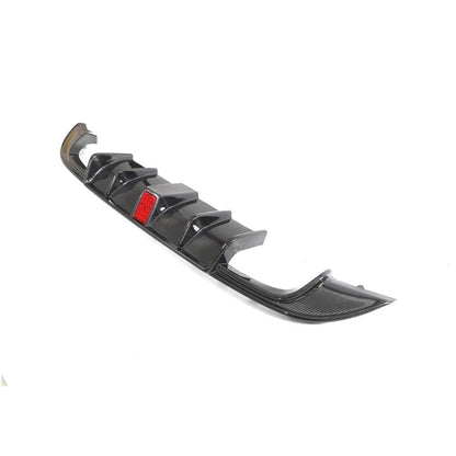 Rear Bumper Diffuser (for R-Line HB 2017-2020, Carbon) for Volkswagen Golf 7/E-Golf 2012-2020 - image 2