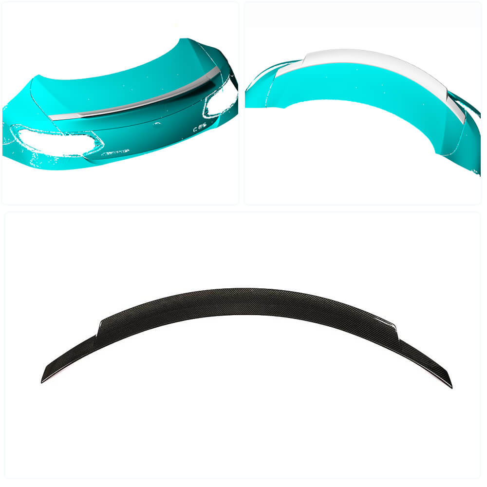 Spoiler V8 (for Coupe 2015-2019, Carbon) for Mercedes C-сlass W205 2014-2021 - image 2