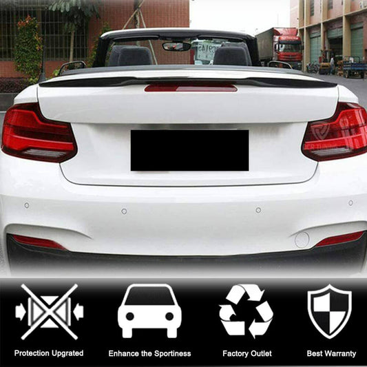 Rear Trunk Spoiler Carbon Fiber (Convertible) for BMW 2 Series F22/23 2014-2021 - image 2