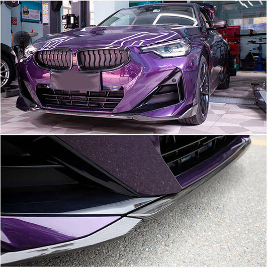 Front Bumper Lip Carbon Fiber for BMW 2 Series G42 2021- - image 2