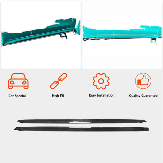 Side Skirts (for S3 Sedan, Carbon) for Audi A3 2020- - image 2