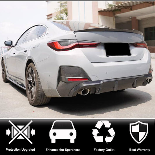 Rear Trunk Spoiler Carbon Fiber V2 (for G26) for BMW I4 (G26) 2022- - image 2