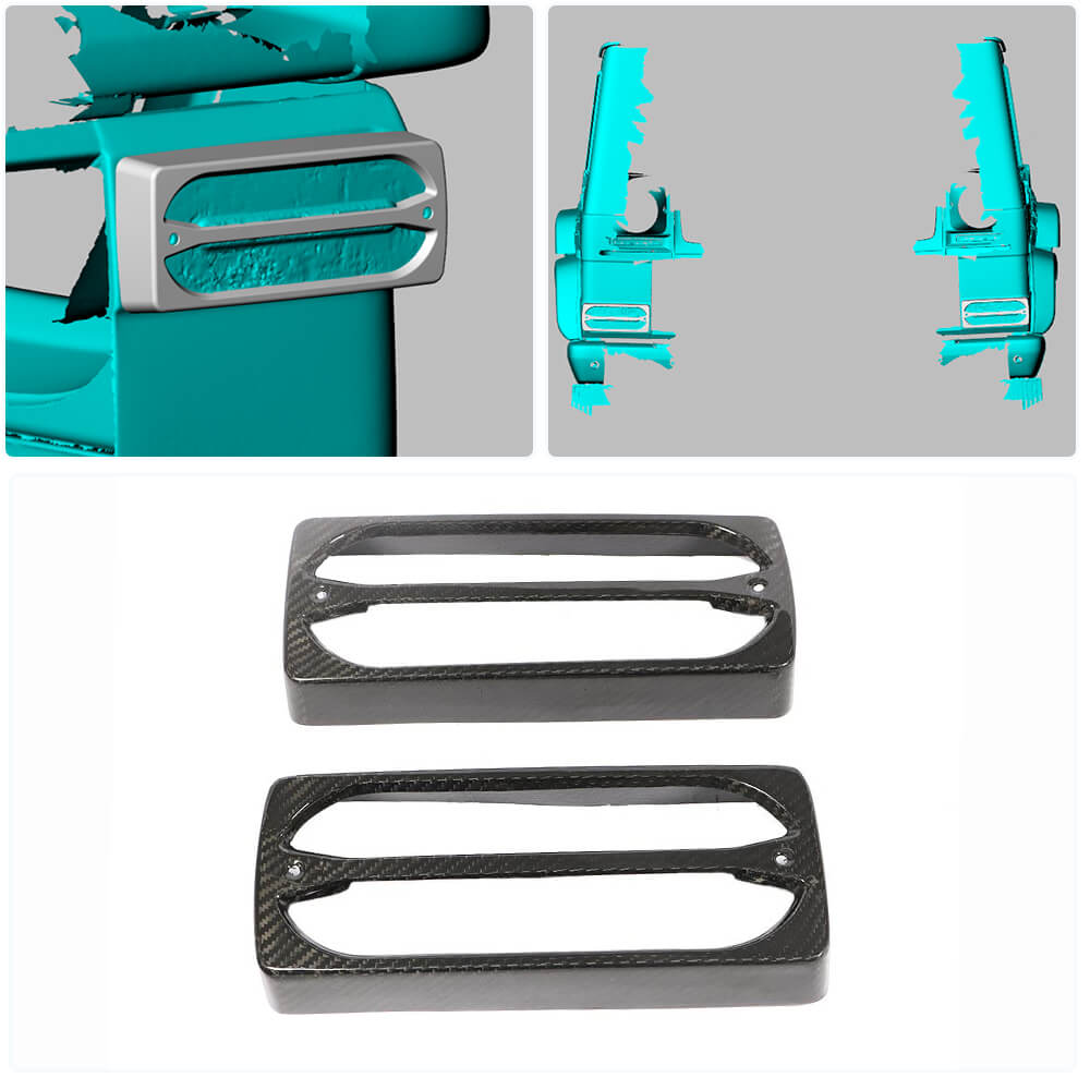 Tail Light Covers (Dry Carbon) for Mercedes G сlass W463 1990-2018 - image 2