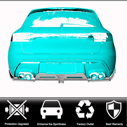 Rear Bumper Diffuser V2 (2021+, Carbon) for Porsche Macan 2014-2024 - image 2