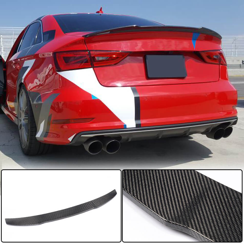 Spoiler V9 (for SD, Carbon) for Audi A3 2012-2020 - image 2