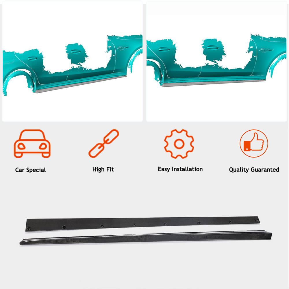 Side Skirts (for GT50/GT63 2018-2022, Carbon) for Mercedes AMG GT 4 X290 2018- - image 2