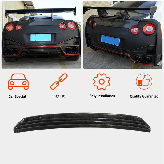Rear bumper diffuser (2009-2015, Carbon) for Nissan GT-R - image 2