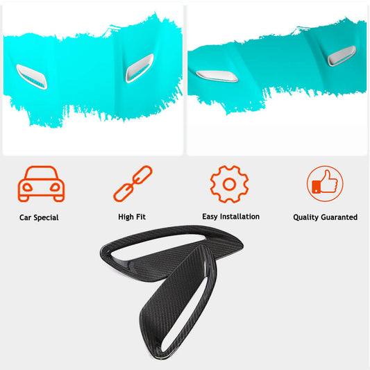 Covers on the hood (2021+, Carbon) for Jaguar F-Type - image 2