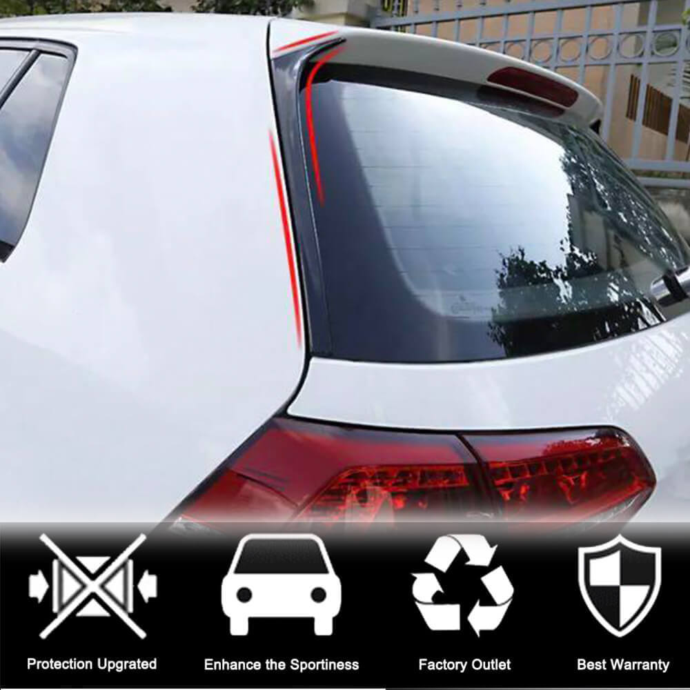 Carbon Rear Window Pillar Covers (for Base) for Volkswagen Golf 7/E-Golf 2012-2020 - image 2