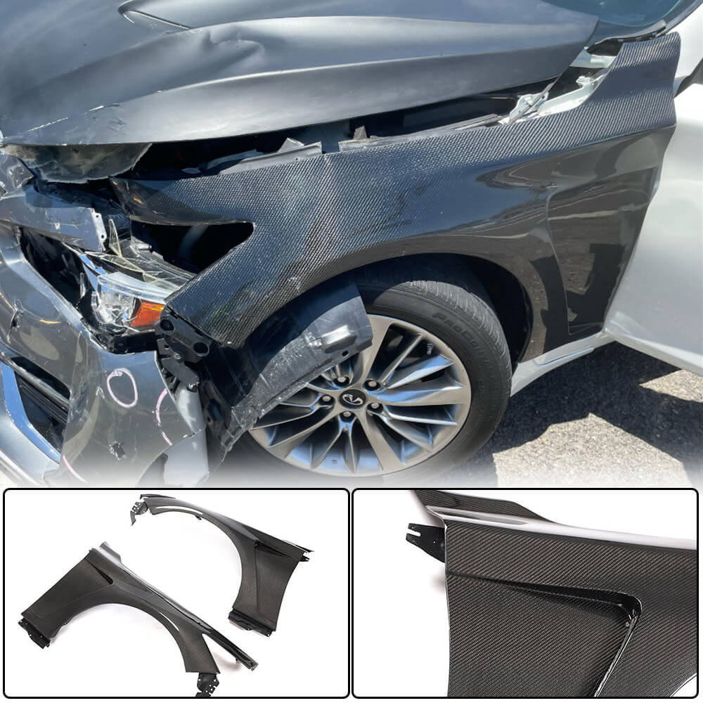Wings (for Q50 2014-2020, Carbon) for Infiniti Q50/Q60 2013-2024 - image 2