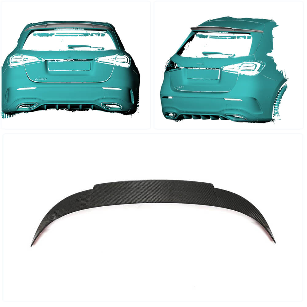 Spoiler V2 (for HB, Carbon) for Mercedes A-сlass W177 2018- - image 2