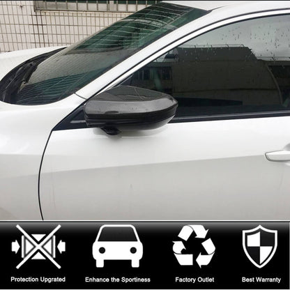 Mirror Covers V1 (Carbon) for Honda Civic Sedan X 2016-2021 - image 2