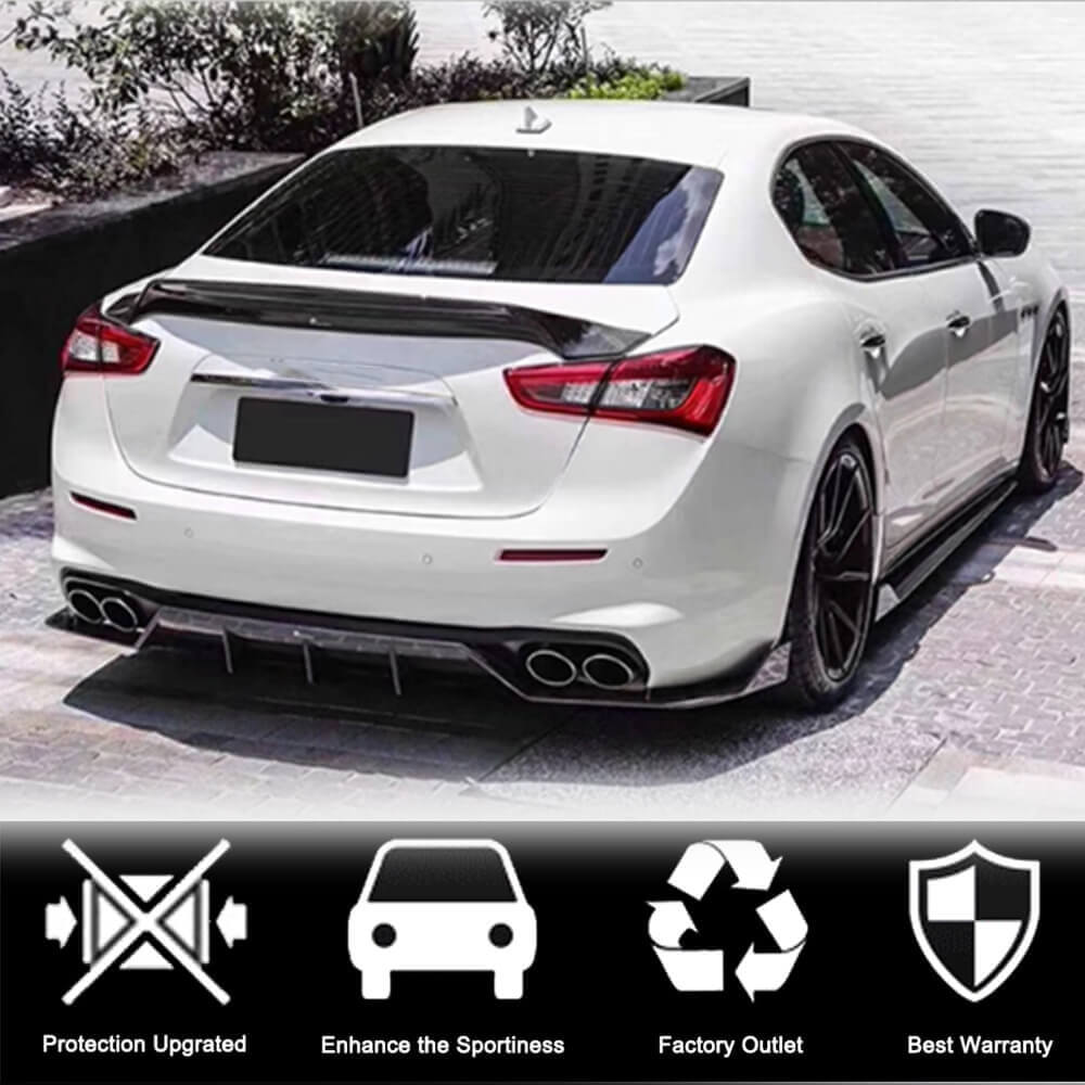 Spoiler V4 (Carbon) for Maserati Ghibli 2013-2023 - image 2