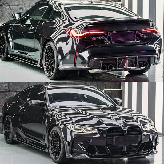 Side Skirts Dry Carbon Fiber V1 (M3) for BMW 3 series G20/21 2018- - image 2