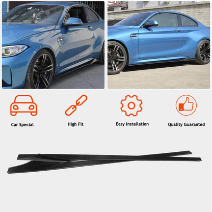 Side Skirt Extensions V1 (for F87, Carbon) for BMW 2 Series F22/23 2014-2021 - image 2