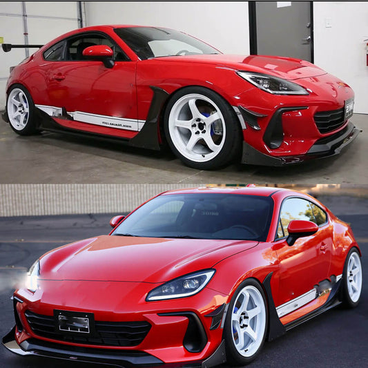 Covers on the rear bumper (2021-2023, Carbon) for Subaru BRZ 2021- - image 2