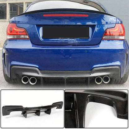 Rear Bumper Diffuser Carbon Fiber (for 1M E82) for BMW 1 series E81/82/87/88 2004-2011 - image 2