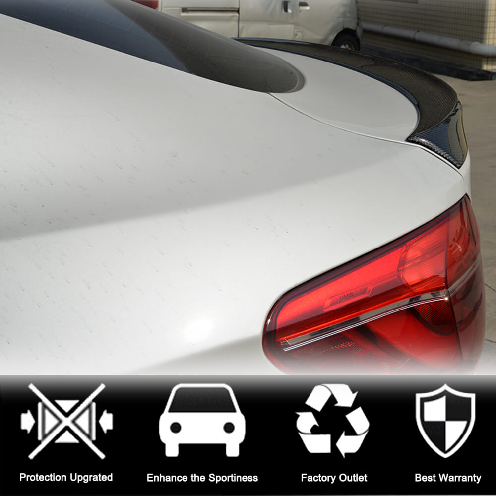 Trunk Lid Spoiler Carbon V3 for BMW X6 F16 2014-2019 - image 2