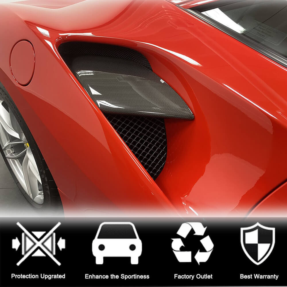 Rear fenders (2015-2019, Carbon) for Ferrari 488 GTB - image 2