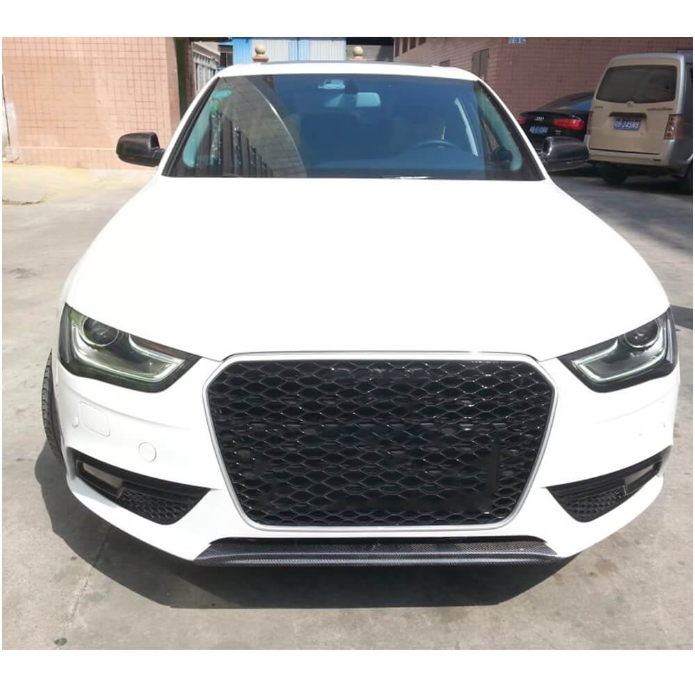 Front bumper lip (for Base 2011-2015, Carbon) for Audi A4 B8 2007-2015 - image 2