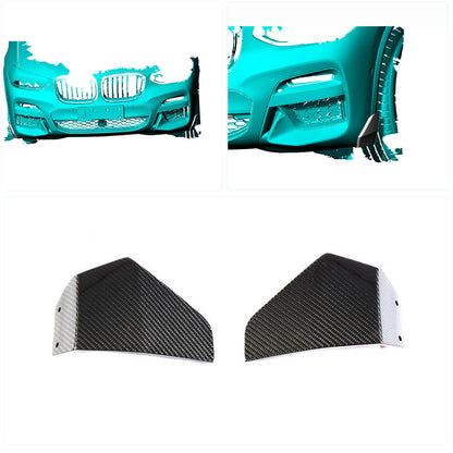 Front Bumper Flaps (for original M-Sport 2018-2021, Carbon) for BMW X3 G01 2018- - image 2