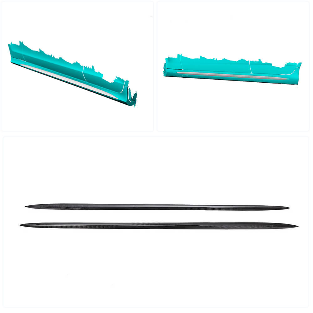 Side Skirts (for AMG-Line / CLS63 AMG SD 2015-2018, Carbon) for Mercedes CLS C218 2011-2018 - image 2