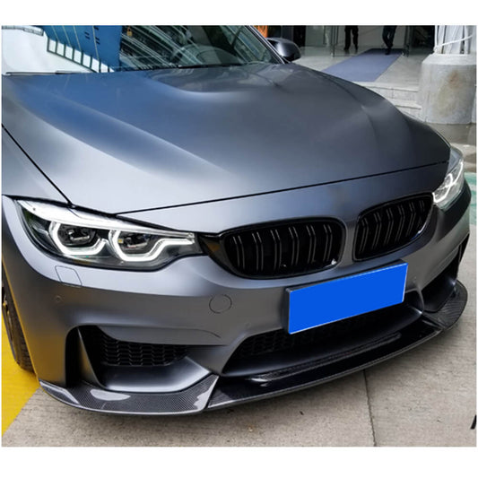 Front Bumper Lip Carbon Fiber V10 (for F82/F83) for BMW 4 series F-32 2012-2020 - image 2