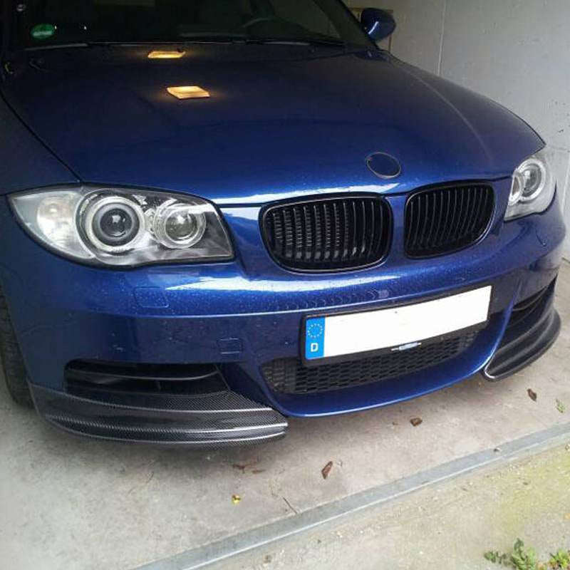 Front Bumper Splitters Carbon Fiber (for E82 M-Sport) for BMW 1 series E81/82/87/88 2004-2011 - image 2