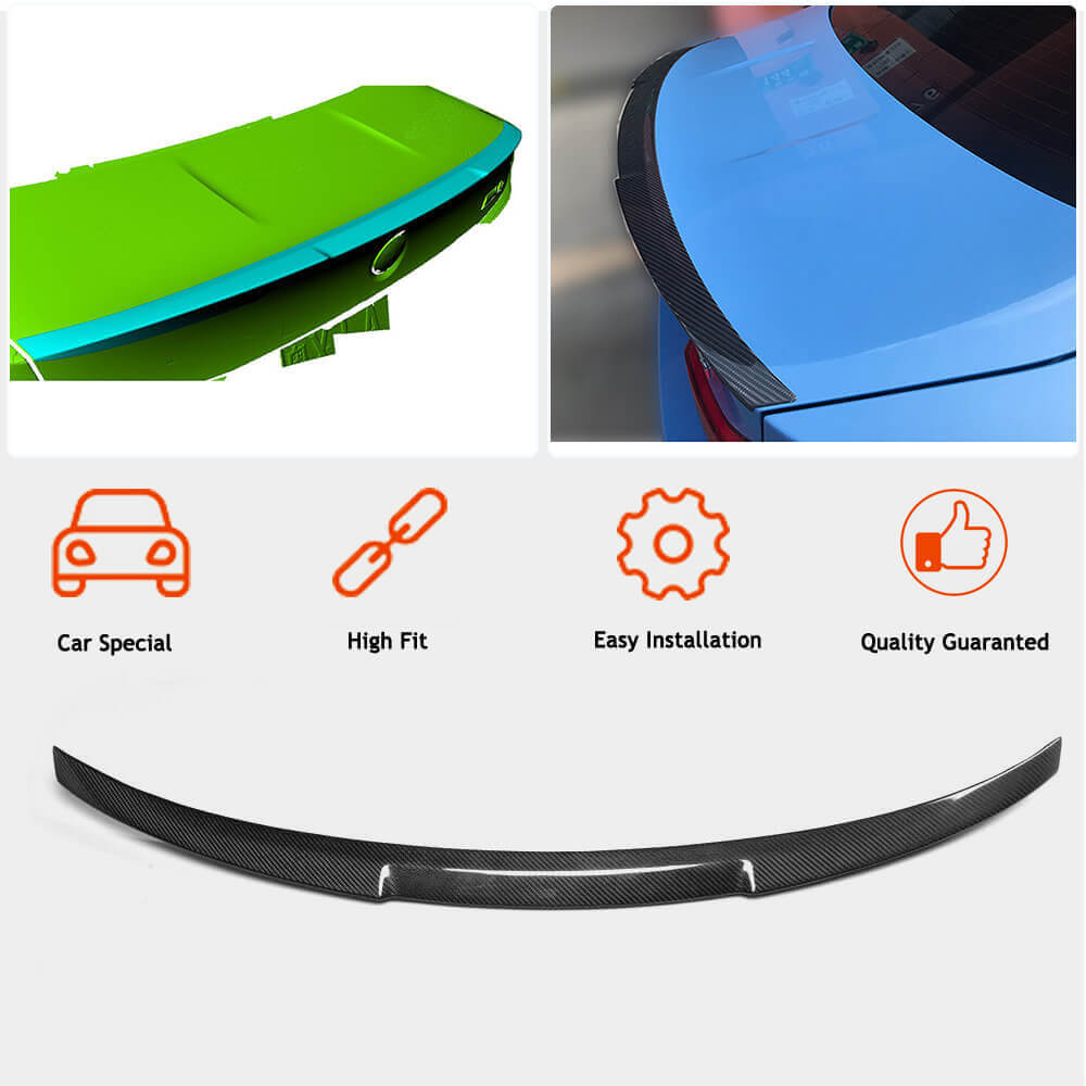 M4-Style V4 Spoiler (for F82, Carbon) for BMW 4 Series F-32 2012-2020 - image 2