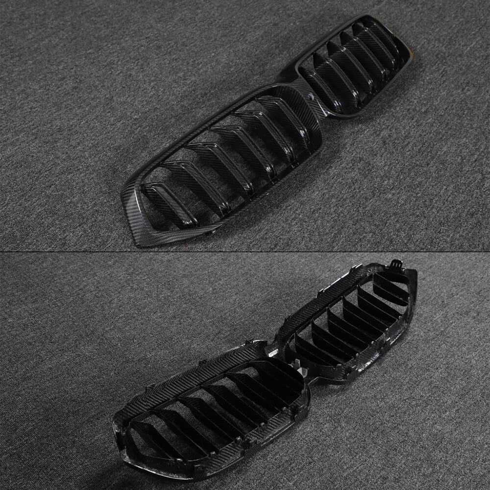 M-Look V1 Kidney Grilles (2020-2023, Carbon) for BMW 6 Series G32 2017- - image 2
